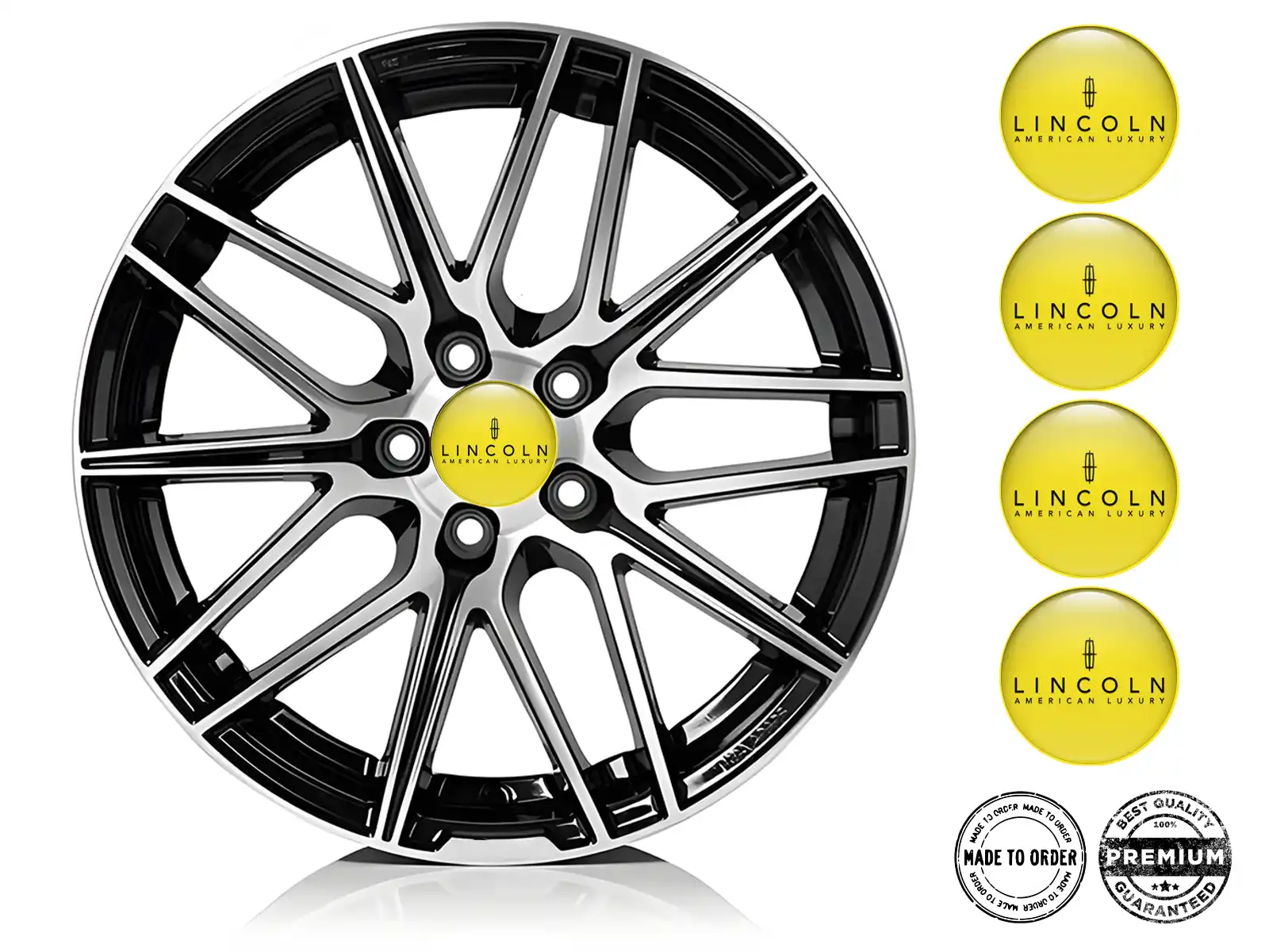 Lincoln Pegatinas de Aro Versión Diseño de Cúpula Elegante